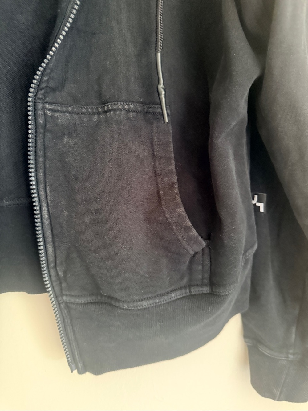 NWOT Joylab Black Zip-Up Hooded Sweatshirt, size XS - Picture 4 of 4